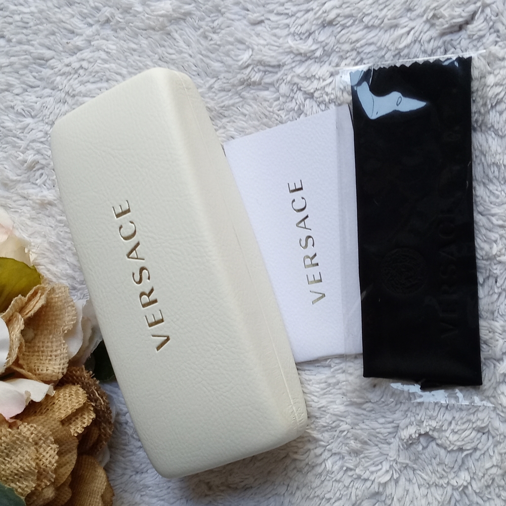 Versace Sunglass Case with cloth and booklet